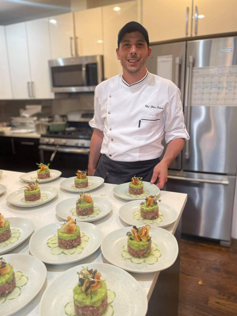 Private Chef Yllan cooking a Healthy Menu in New York.